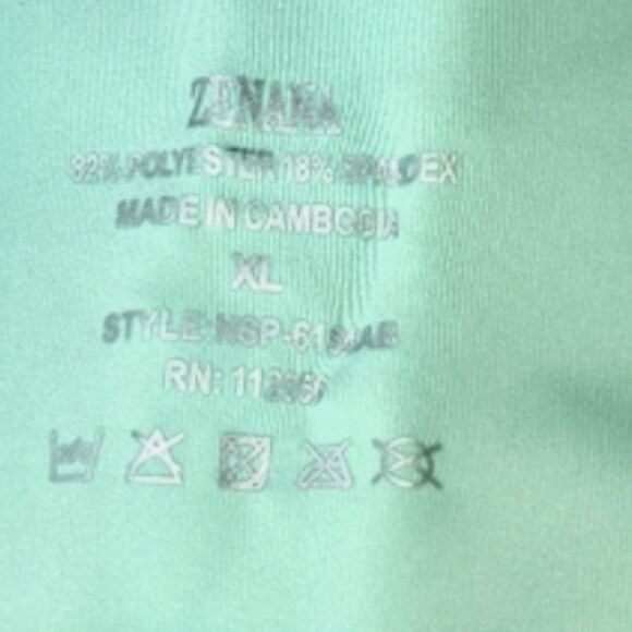 ZENANA High Waist Bike Short in Sherbert Green - Picture 4 of 8